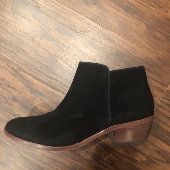 Sam Edelman Black Suede Chelsea Bootie - Picture 2 of 5